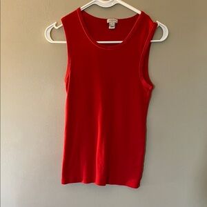 J. Crew Classic Red Tank Top